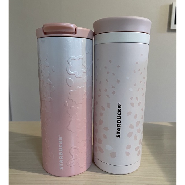 スタバ 桜 2017 ステンレスシリンダー タンブラー エンボス 355ml