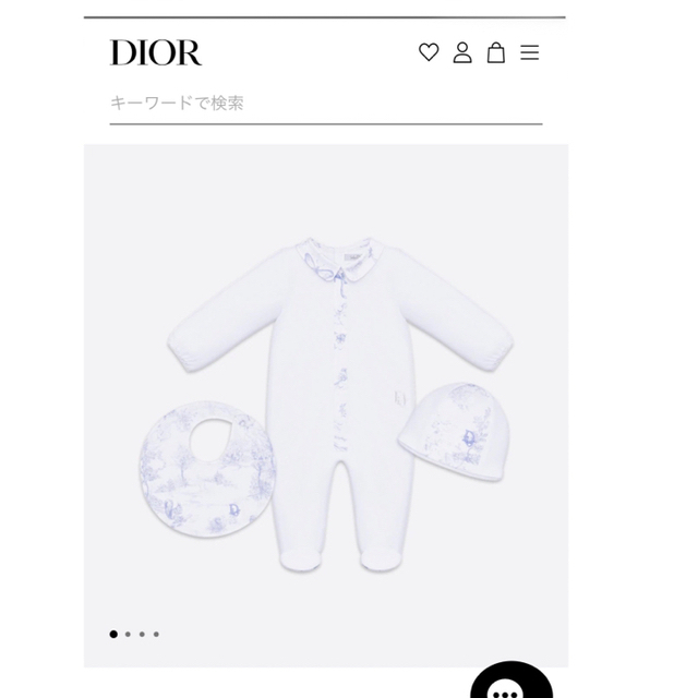 baby Dior(ベビーディオール)のbabyDiorトワル キッズ/ベビー/マタニティのベビー服(~85cm)(ロンパース)の商品写真