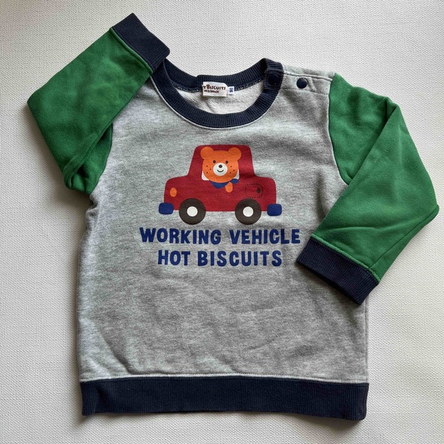 HOT BISCUITS(ホットビスケッツ)のホットビスケッツ トレーナー 3枚セット 90cm キッズ/ベビー/マタニティのキッズ服男の子用(90cm~)(Tシャツ/カットソー)の商品写真