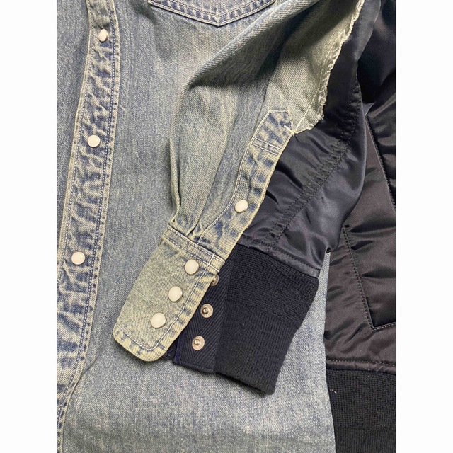 sacai(サカイ)のSacai Denim MA-1 Jacket サカイ デニムシャツジャケット メンズのジャケット/アウター(Gジャン/デニムジャケット)の商品写真