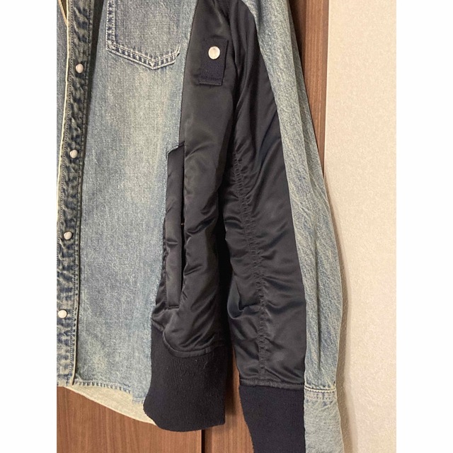 sacai(サカイ)のSacai Denim MA-1 Jacket サカイ デニムシャツジャケット メンズのジャケット/アウター(Gジャン/デニムジャケット)の商品写真