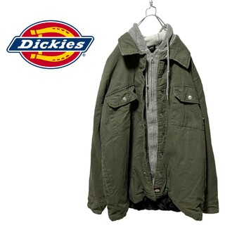 ディッキーズ(Dickies)の【Dickies】 フード付き レイヤードダック地ワークジャケット A-403(ブルゾン)