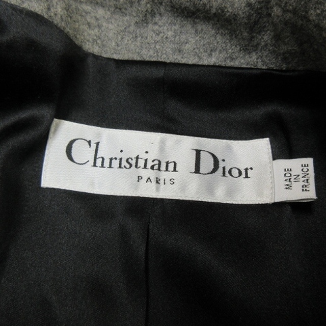 Christian Dior(クリスチャンディオール)のクリスチャンディオール アンゴラ混 テーラードジャケット 灰 40 ECR17 レディースのジャケット/アウター(その他)の商品写真