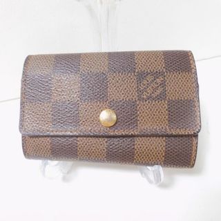 ルイヴィトン(LOUIS VUITTON)のLOUIS VUITTON ルイヴィトン ダミエ ミュルティクレ6 N62630 6連キーケース 1点 ブラウン 兼用 AY3271C (キーケース)