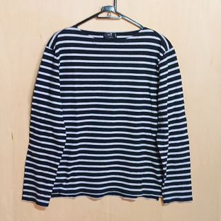 ニジュウサンク(23区)の23区 homme Ｌサイズ 長袖 ボーダーシャツ 厚手 ロング Tシャツ(Tシャツ/カットソー(七分/長袖))