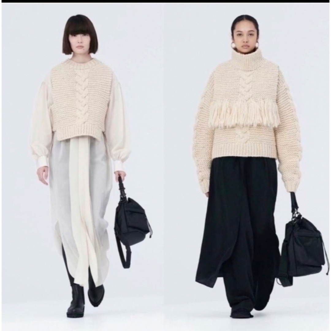 HYKE☆ハイクケーブルウールニットCABLE-KNIT SWEATER 公式 9735円引き