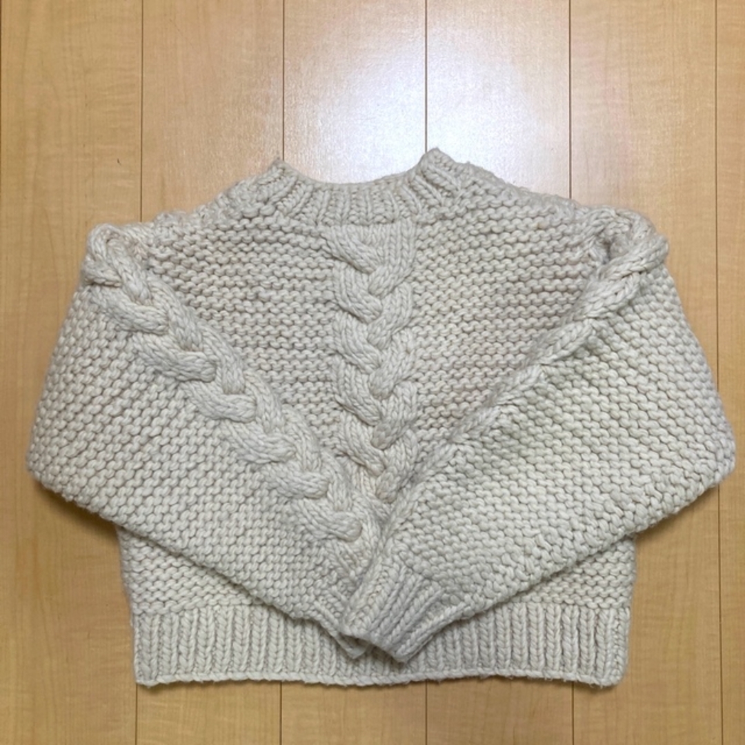 HYKE★ハイクケーブルウールニットCABLE-KNIT SWEATER