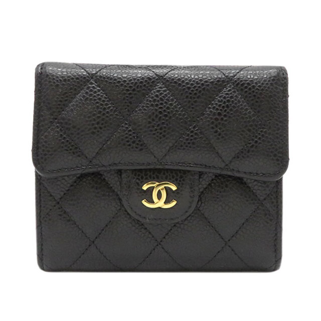 楽ギフ_包装】 CHANEL - シャネル 三つ折り財布 マトラッセ クラシック