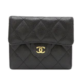 シャネル(CHANEL)のシャネル  三つ折り財布  マトラッセ クラシック スモール フラップ(財布)