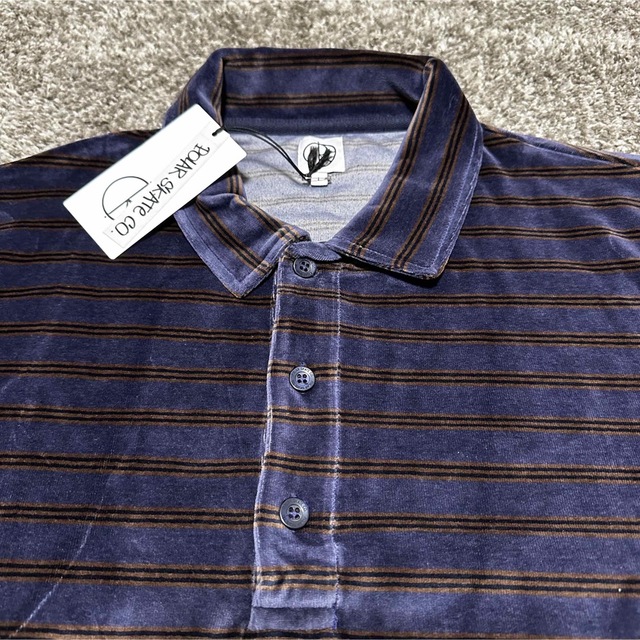 POLAR SKATE CO.(ポーラースケートカンパニー)のPOLAR SKATE CO VELOUR POLO SHIRT L メンズのトップス(ポロシャツ)の商品写真