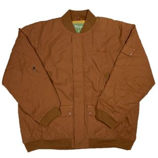 ミーザン バックデザイン キルティング ジャケット ブラウン XXXXL(その他)