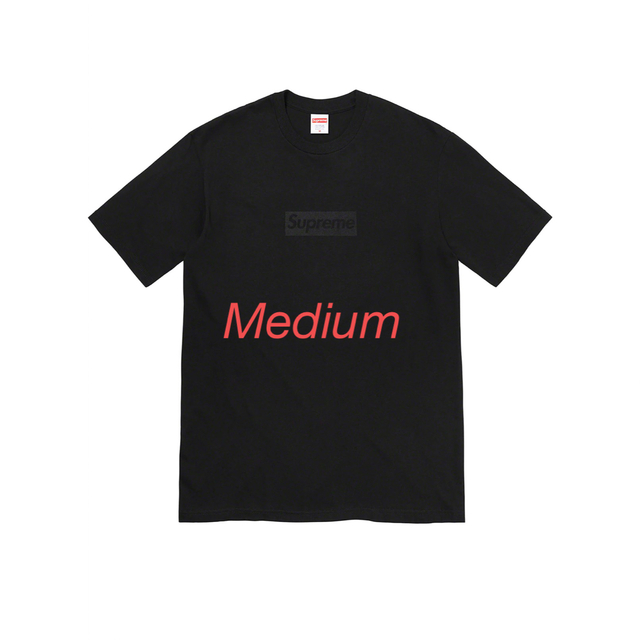 Supreme Tonal Box Logo Tee  black medium