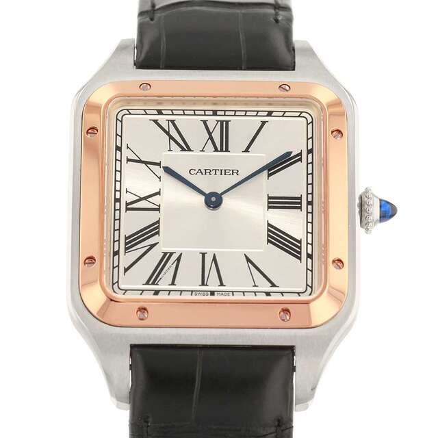 本物の Cartier - カルティエ サントス デュモン W2SA0017 シルバー