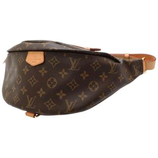 ルイヴィトン(LOUIS VUITTON)のルイヴィトン ボディバッグ モノグラム バムバッグ M43644 ブラック 黒 ウエストポーチ ショルダーバッグ(ボディバッグ/ウエストポーチ)