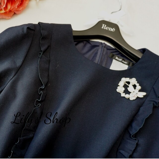 極美品♡ルネ♡ウエストリボン ワンピース