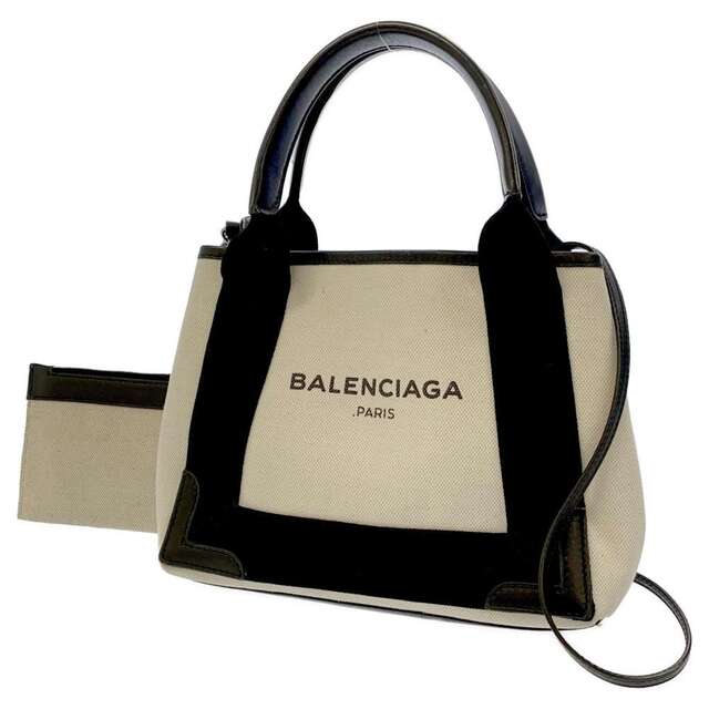 希少 BALENCIAGA バレンシアガ ネイビーカバ XS 2wayバッグ - トートバッグ