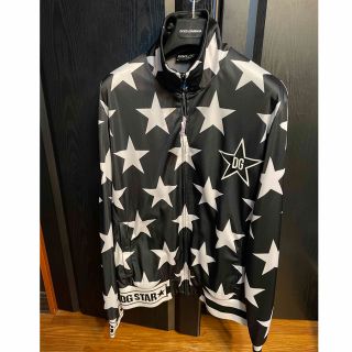 ドルチェアンドガッバーナ(DOLCE&GABBANA)の新品同様ドルチェ＆ガッバーナD&Gアウター46スター柄ブラック星クリーニング春秋(ブルゾン)