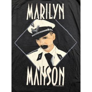 マリリン・マンソン Marilyn Manson "BELIEVE" 両面プリント バンド Tシャツ 半袖 サイズ：M　ブラック 新品