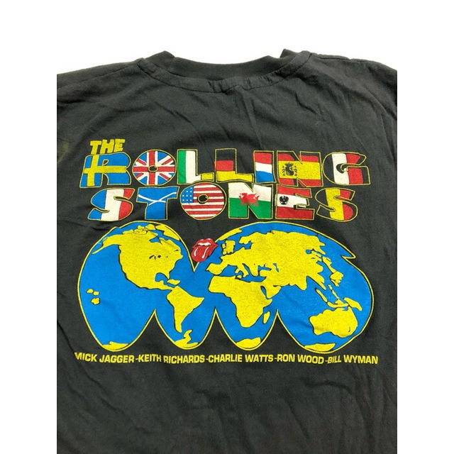 ザ・ローリング・ストーンズ/The Rolling Stones 両面プリント バンド Tシャツ 半袖 サイズ：M　ブラック 新品