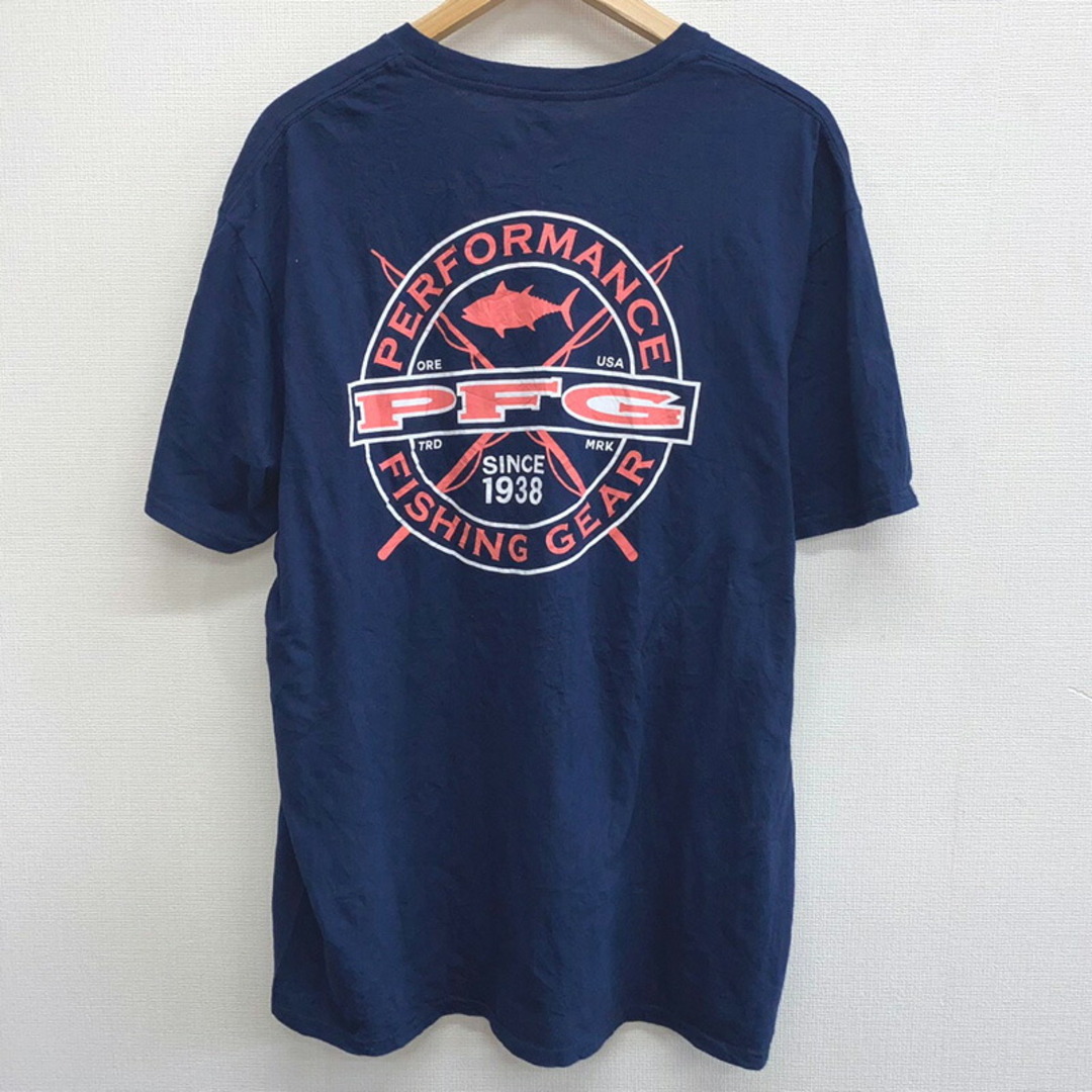 Columbia(コロンビア)のCOLOMBIA PFG コロンビア ロゴプリントTシャツ　半袖 サイズ:XL ネイビー 【中古】 メンズのトップス(Tシャツ/カットソー(半袖/袖なし))の商品写真