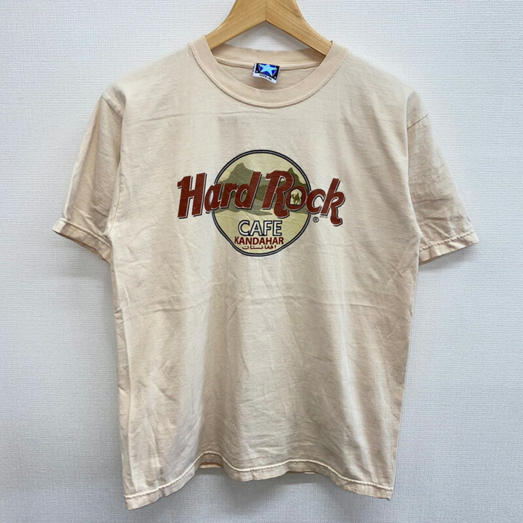 ハードロックカフェ HARD ROCK CAFE KANDAHARA 半袖 プリントTシャツ サイズ:M ベージュ