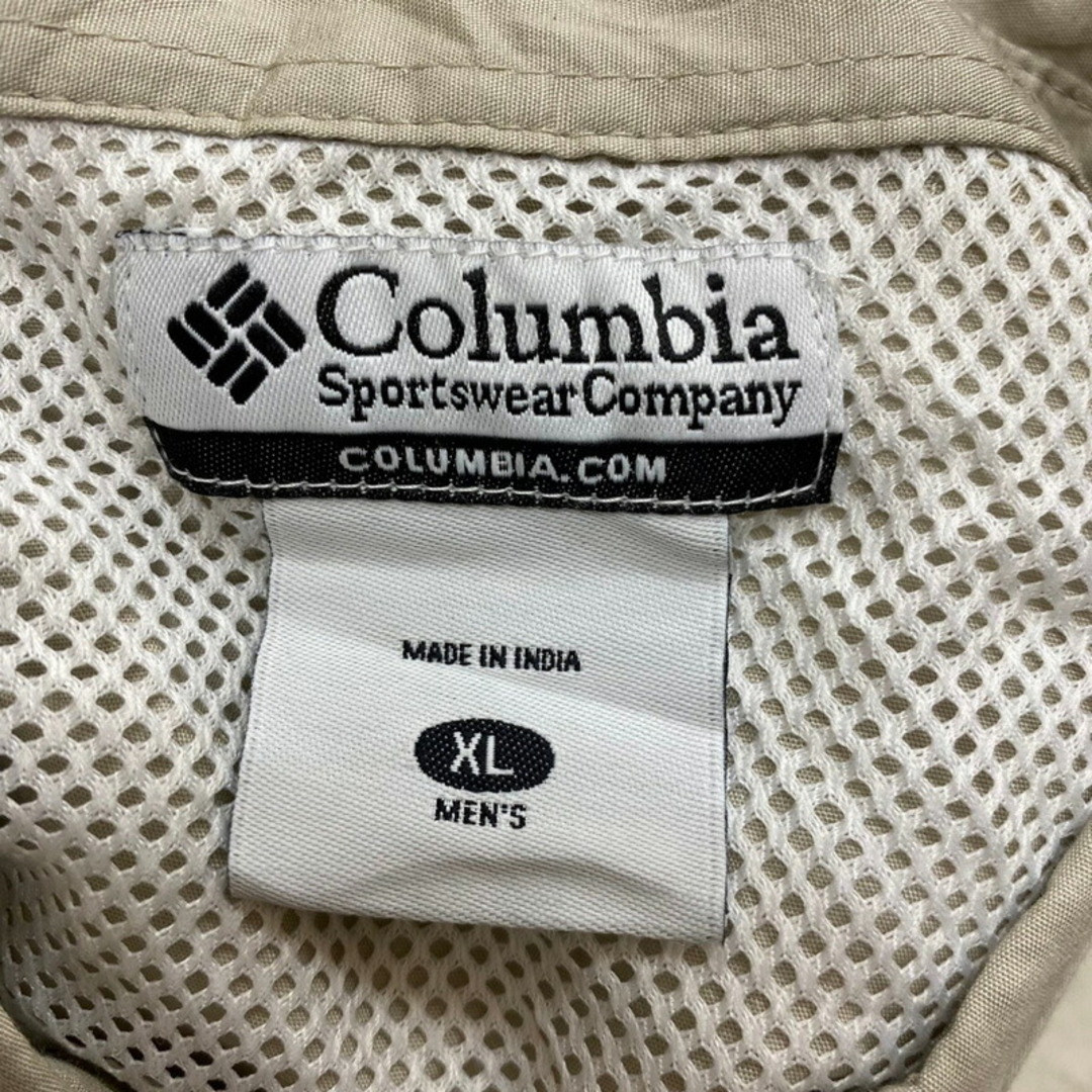 コロンビア Columbia PFG ショートスリーブ シャツ 刺繍 半袖 サイズ:XL ベージュ【Performance Fishing Gear】 新品