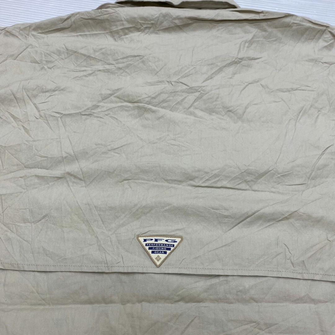 コロンビア Columbia PFG ショートスリーブ シャツ 刺繍 半袖 サイズ:XL ベージュ【Performance Fishing Gear】 新品