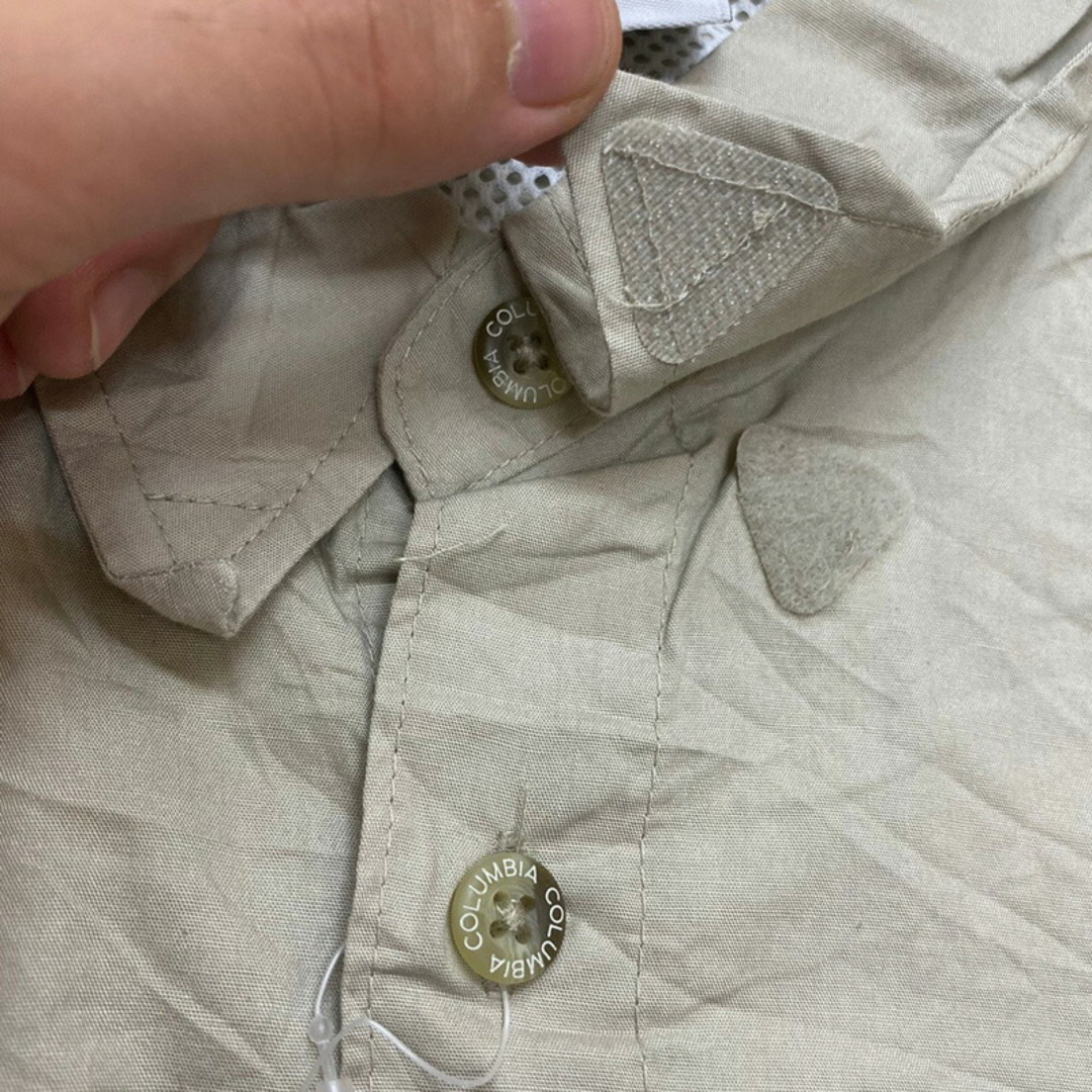 コロンビア Columbia PFG ショートスリーブ シャツ 刺繍 半袖 サイズ:XL ベージュ【Performance Fishing Gear】 新品