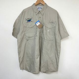 コロンビア(Columbia)のコロンビア Columbia PFG ショートスリーブ シャツ 刺繍 半袖 サイズ：XL ベージュ【Performance Fishing Gear】 新品(シャツ)