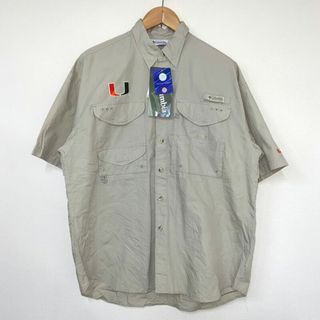 コロンビア(Columbia)のコロンビア Columbia PFG ショートスリーブ シャツ 刺繍 半袖 サイズ：S ベージュ【Performance Fishing Gear】 新品(シャツ)