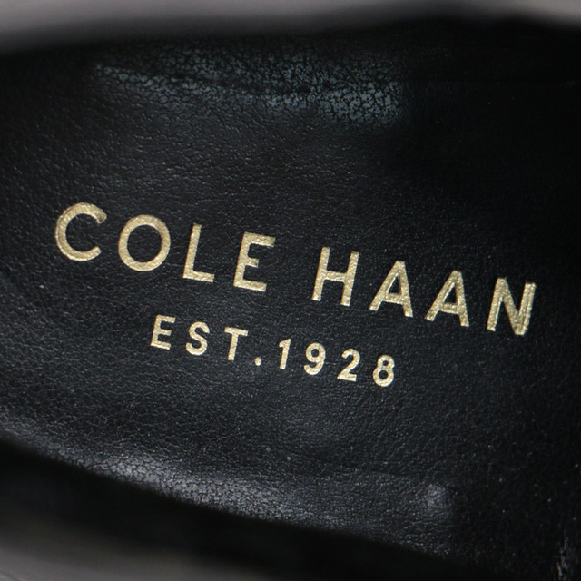 Cole Haan コール ハーン ブーツ ブーティ ショート シューズ 靴 チャコールグレー 茶 灰色 7B 24cm  ヒール チャンキーヒール ベルト レザー おしゃれ かっこいい カジュアル 大人 女性 普段使い 【レディース】【K3644】 4