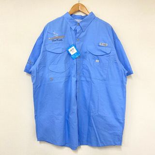 コロンビア Columbia PFG ショートスリーブ シャツ 刺繍 半袖 サイズ：S レッド【Performance Fishing Gear】 新品