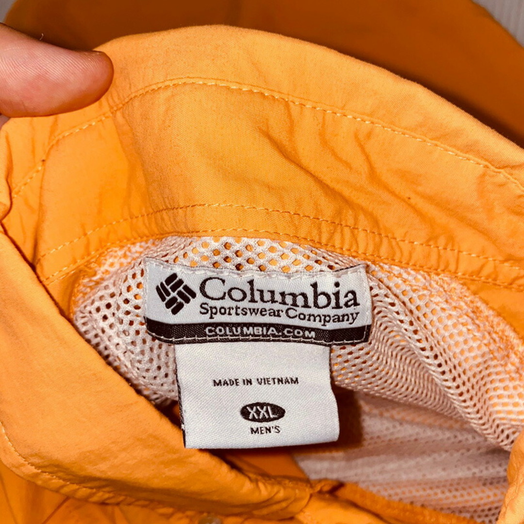 Columbia(コロンビア)のコロンビア Columbia PFG ショートスリーブ ボタンダウン シャツ 半袖 サイズ：XXL オレンジ【OMNI-SHADE】【Performance Fishing Gear】古着 【中古】 メンズのトップス(シャツ)の商品写真