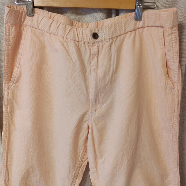 UNIQLO(ユニクロ)のUNIQLO　麻混　パンツ　オレンジ系　サイズL メンズのパンツ(その他)の商品写真