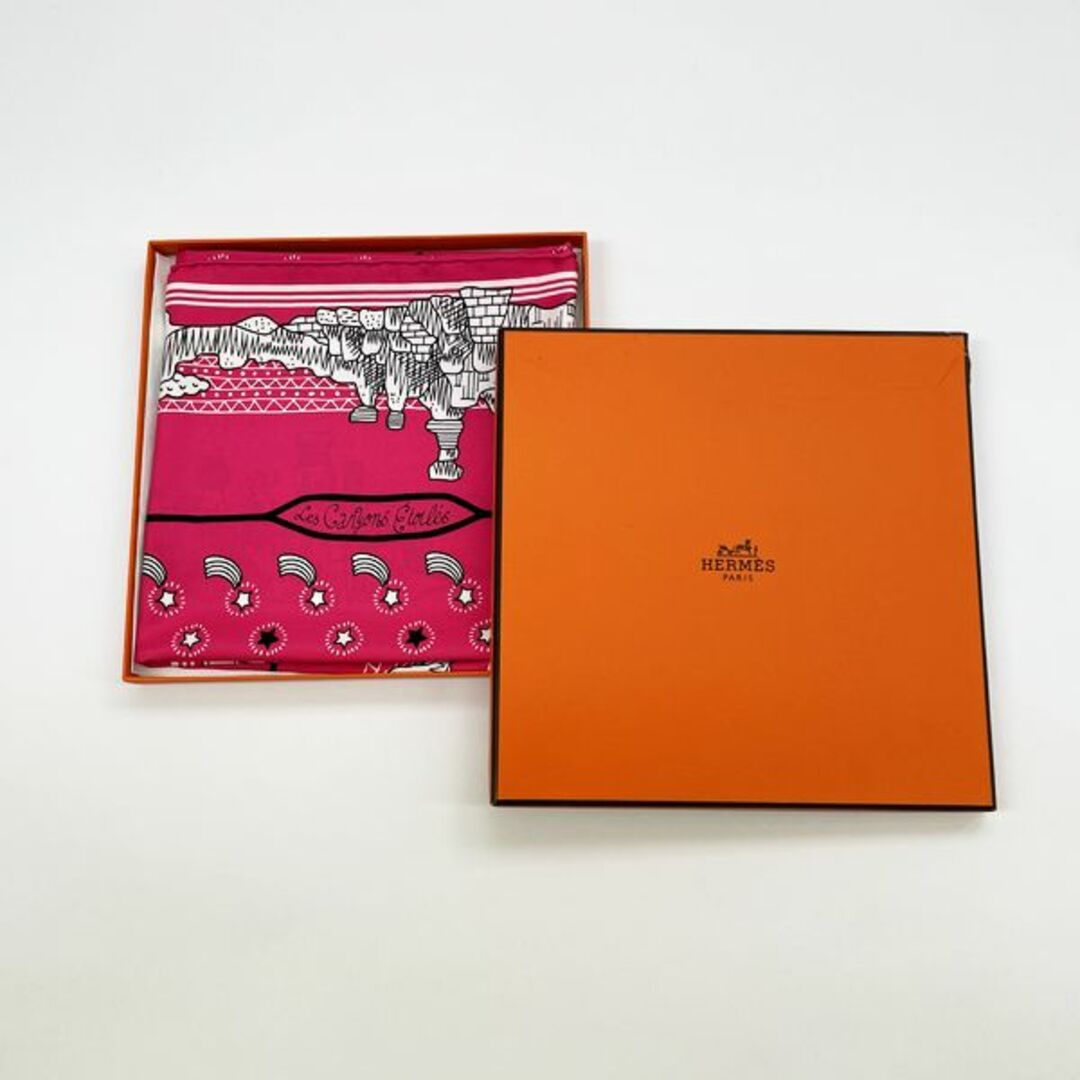 HERMES 限定 カレ55 Les Canyons Etoiles 峡谷から星たちへ バンダナ