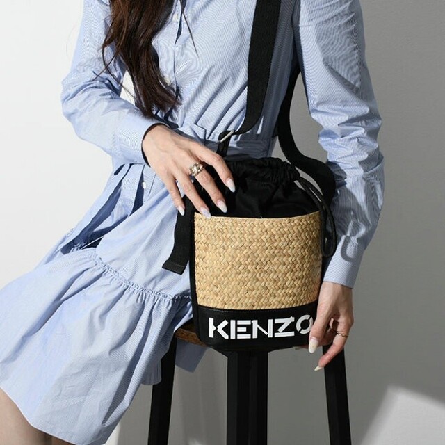 KENZO(ケンゾー)のKENZO ケンゾー バケットバッグ ショルダーバッグ ボディバッグ ブラック レディースのバッグ(ショルダーバッグ)の商品写真