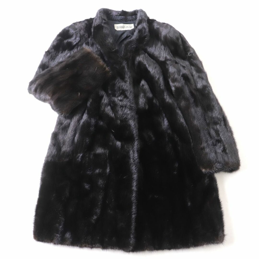 極美品☆LUPIAN FUR ルピアンファー MINK ミンク 逆毛 本毛皮コート