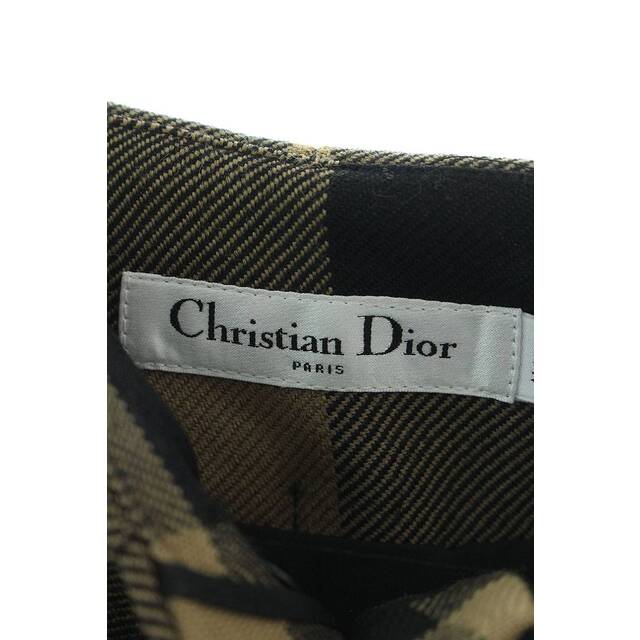 おトク】 Christian Dior 38 レディース ベルト付きチェックキュロット おトク】 Christian Dior 38 レディース ベルト付きチェックキュロット