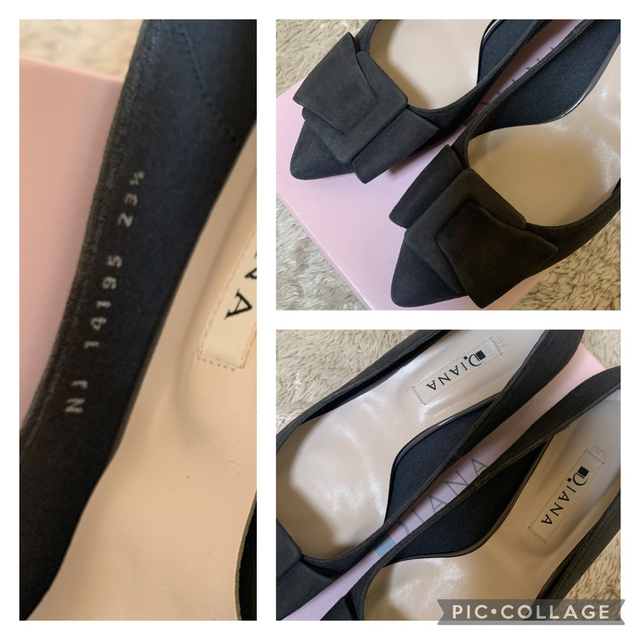 ✤ダイアナ DIANA リボンモチーフ ミドルヒールパンプス✤23.5