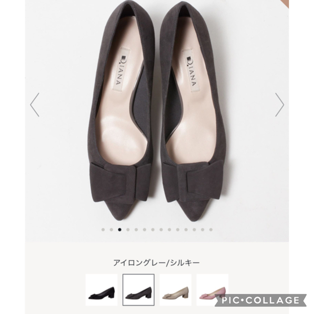 ✤ダイアナ DIANA リボンモチーフ ミドルヒールパンプス✤23.5