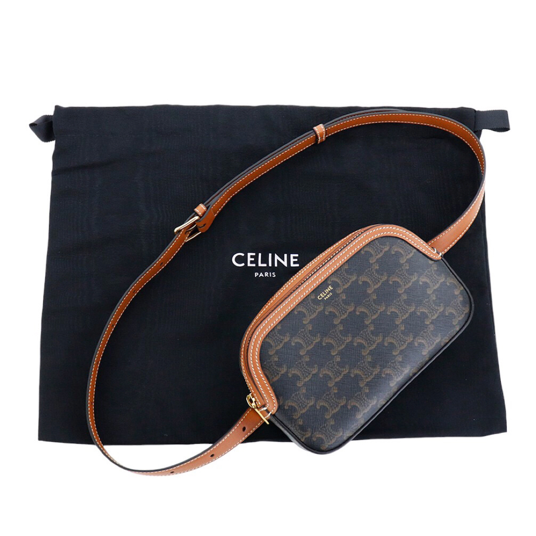 CELINE バッグ セリーヌ ベルトバッグ TAN モノグラム ボディーバッグボディーバッグ