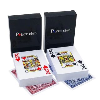 おまけ付き　Poker club 2デッキ プラスチック製ポーカー用トランプ(トランプ/UNO)