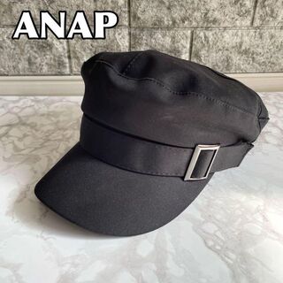 アナップ(ANAP)のANAP レディース キャスケット ブラック 黒 ベルト(キャスケット)