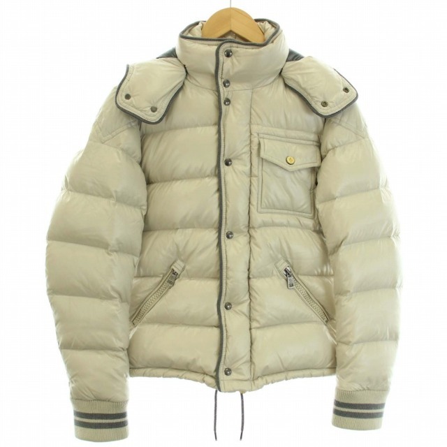 美品 シップス別注 MONCLER モンクレール ダウンジャケット 0 ベージュ