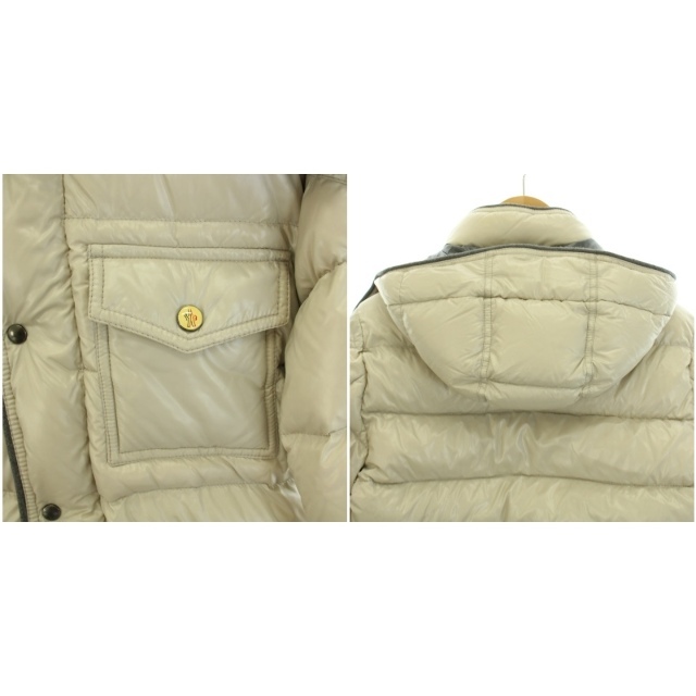 MONCLER - MONCLER BORROME ダウンジャケット アニメタグ 0 S ベージュ
