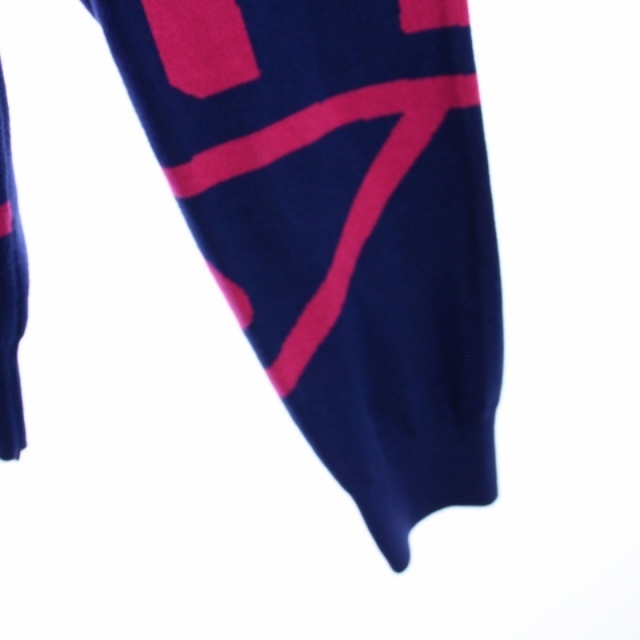 Berluti(ベルルッティ)のBerluti 近年モデル ニット セーター 長袖 クルーネック L 青 ピンク メンズのトップス(ニット/セーター)の商品写真