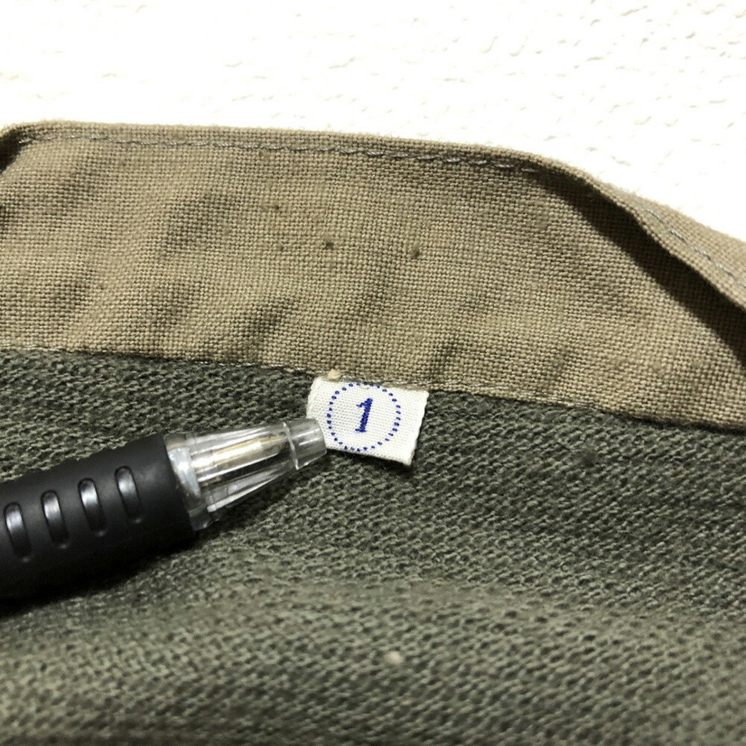 【Deadstock】Swedish Army M-39 Henry neck Thermal スウェーデン軍 M39 ヘンリーネック サーマル アンダーシャツ　サイズ：1　オリーブ デッドストック メンズのトップス(Tシャツ/カットソー(半袖/袖なし))の商品写真