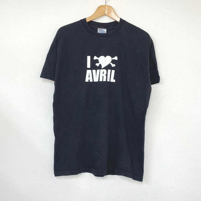 アヴリル ラヴィーン AVRIL LAVIGNE 半袖 Tシャツ プリント サイズ：M ブラック×ホワイト古着 【中古】 | フリマアプリ ラクマ