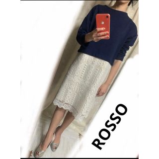 ロッソ(ROSSO)のロッソ  ドッキングワンピース　フリーサイズ(ひざ丈ワンピース)