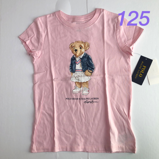 新作◇ラルフローレン ガールズ半袖Tシャツ ピンク 6X/125 | フリマアプリ ラクマ